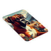 Vintages Boxer-Hundbild Magnet (Rechte Seite)