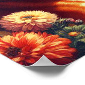 Vintages Boxer-Hundbild Poster (Ecke)