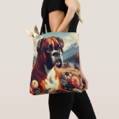 Vintages Boxer-Hundbild Tasche (Von Nahem)