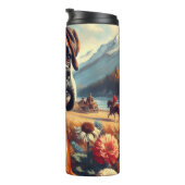 Vintages Boxer-Hundbild Thermosbecher (Nach rechts gedreht)
