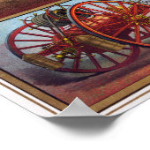 Vintages Brandbekämpfungspaket Poster (Ecke)