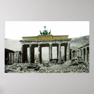 Vintages Brandenburger Tor Berlin Poster