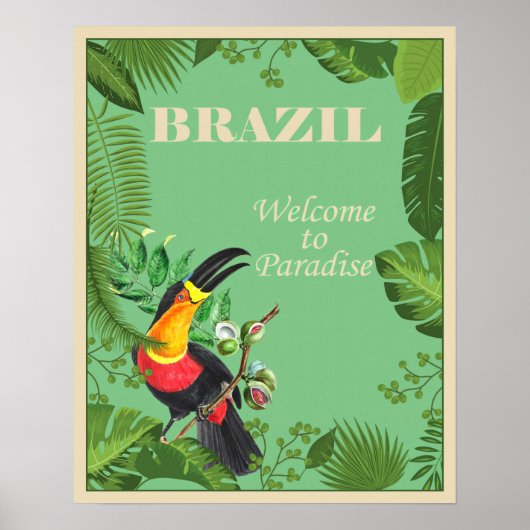 Vintages Brasilien Poster (Vorne)