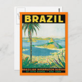 Vintages Brasilien Postkarte (Vorne/Hinten)