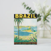 Vintages Brasilien Postkarte (Stehend Vorderseite)