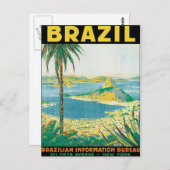 Vintages Brasilien Postkarte (Vorne/Hinten)