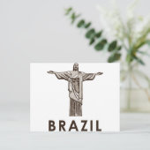 Vintages Brasilien Postkarte (Stehend Vorderseite)