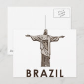 Vintages Brasilien Postkarte (Vorne/Hinten)