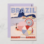 Vintages Brasilien Postkarte (Vorne/Hinten)