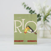 Vintages Brasilien Postkarte (Stehend Vorderseite)