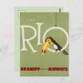 Vintages Brasilien Postkarte (Vorne/Hinten)