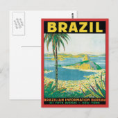 Vintages Brasilien Postkarte (Vorne/Hinten)