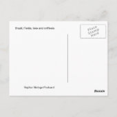 Vintages Brasilien, Rio de Janero Postkarte (Rückseite)