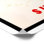 Vintages Brasilien Sommervergnügen Poster (Ecke)