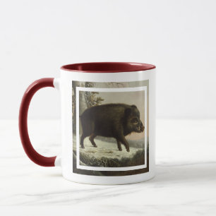 Vintages Braunbär Jagdgemälde, Wildlife Art Tasse