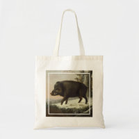 Vintages Braunbär Jagdgemälde, Wildlife Art