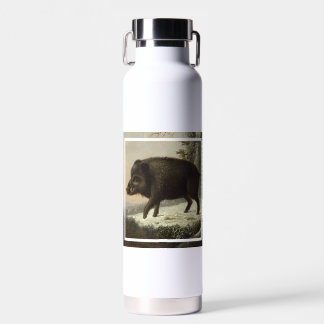 Vintages Braunbär Jagdgemälde, Wildlife Art Trinkflasche