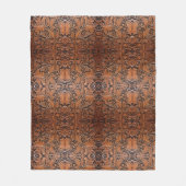 Vintages braunes Imitat Fleecedecke (Vorderseite)