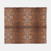 Vintages braunes Imitat Fleecedecke (Vorderseite (Horizontal))