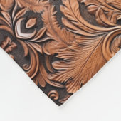 Vintages braunes Imitat Fleecedecke (Ecke)