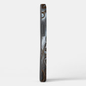 Vintages braunes Leder Case-Mate iPhone Hülle (Rückseite / Rechts)