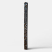 Vintages braunes Leder Case-Mate iPhone Hülle (Rückseite / Links)