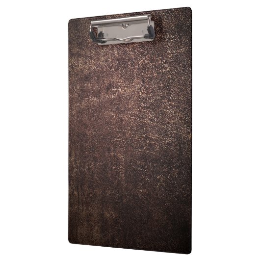 Vintages braunes Leder Klemmbrett (Links)