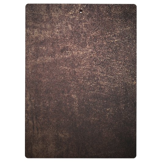 Vintages braunes Leder Klemmbrett (Rückseite)