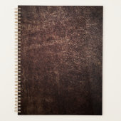 Vintages braunes Leder Planer (Vorderseite)