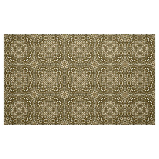 Vintages braunes Muster auf Stoff (Fat Quarter (45,7 x 55,9 cm))