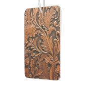 Vintages Braunleder Autolufterfrischer (Links)