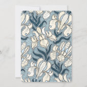 Vintages Brautparty Art Nouveau Irische Blume Einladung (Rückseite)