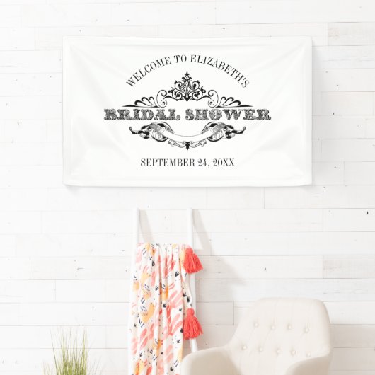 Vintages Brautparty Banner (Insitu)