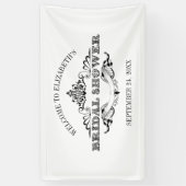 Vintages Brautparty Banner (Vertikal)