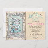 Vintages Brautparty - Einladung (Vorderseite)