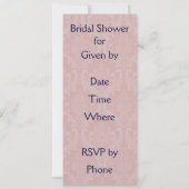 Vintages Brautparty Einladung (Rückseite)