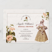 Vintages Brautparty Einladung (Vorne/Hinten)