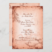 Vintages Brautparty Einladung (Vorne/Hinten)