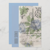 Vintages Brautparty Einladung (Vorne/Hinten)