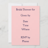 Vintages Brautparty Einladung (Rückseite)