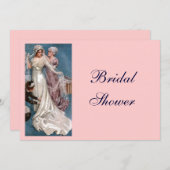 Vintages Brautparty Einladung (Vorne/Hinten)