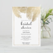 Vintages Brautparty Einladung (Stehend Vorderseite)