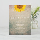 Vintages Brautparty Einladung (Stehend Vorderseite)