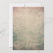 Vintages Brautparty Einladung (Rückseite)