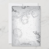 Vintages Brautparty Einladung (Rückseite)