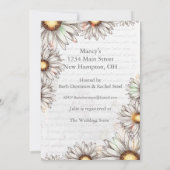 Vintages Brautparty Einladung (Rückseite)