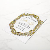 Vintages Brautparty Folieneinladung (Gedreht)