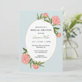 Vintages Brautparty für Wasserfarben Ankündigung (Stehend Vorderseite)