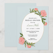 Vintages Brautparty für Wasserfarben Ankündigung (Vorne/Hinten)