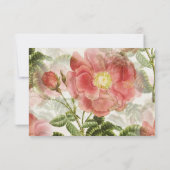 Vintages Brautparty gestrichen Dankeskarte (Rückseite)